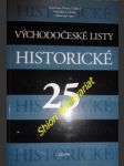 Východočeské listy historické - číslo 25 - kolektiv - náhled