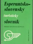 Slovensko esperantský, Esperantsko-slovenský turistický slovník - náhled