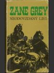 Neodovzdaný list (malý formát) - náhled