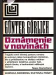 Oznámenie v novinách - náhled