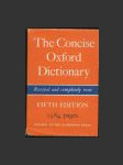 The Concise Oxford Dictionary - náhled