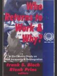 Who Returns to Work & Why ? - náhled