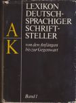 Lexikon deutschsprachiger schriftsteller band 1 (veľký formát) - náhled