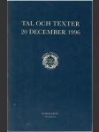Tal Och texter 20 december 1996 - náhled