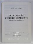 Vyznamenání českého vězeňsví od roku 1969 do roku 1991 - náhled