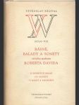 Básně, balady a sonety věčného studenta Roberta Davida - náhled
