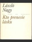 Kto prenesie lásku - náhled