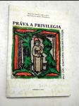 Práva a privilegia města kamenice nad lipou 1462 - 1798 - náhled