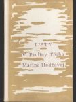 Listy V. Paulíny Tótha Maríne Hodžovej - náhled