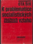 K problematice socialistických zbožních vztahů - náhled