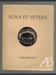 Nova et Vetera v březnu 1922 - náhled