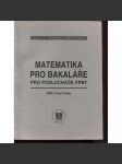 Matematika pro bakaláře - náhled