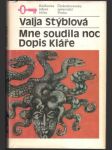 Mne soudila noc, Dopis Kláře - náhled