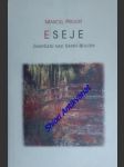 Eseje - zamyšlení nad sainte-beuvem - proust marcel - náhled