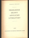 Přehledné dějiny anglické litera - náhled