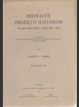 Bibliografie písemnictví slovenského od doby nejstarší do konce roku 1900 - náhled