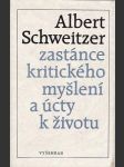 Zastánce kritického myšlení a  úcty k životu - náhled