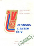 Protokol V. sjezdu ČSTV - náhled