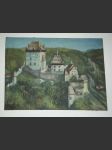 Šedivý obraz Karlštejn a/s - náhled