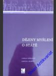 Dějiny myšlení o státě - křížkovský ladislav/ adamová karolína - náhled