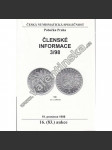 Členské informace 3/98. Česká numismatická společnost (Numismatika, aukční katalog, mj. Tzv. Paprsková koruna na římských mincích) - náhled