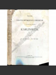 Soupis památek historických a uměleckých (Praha-Karlín) v okresu karlínském (politický okres Karlínský - Libeň, Prosek, Vysočany, Chabry, Bohnice, Kyje, Hloubětín, Počernice, Vinoř, Čakovice)  [zámky, kostely, stavby, umění, starožitnosti, obrazy] - náhled