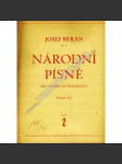Národní písně pro nejmenší houslisty. Sešit 2 (noty, housle, mj. Holka modrooká; Pec nám spadla; Přes potok skákala) - náhled
