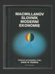 Macmillanův slovník moderní ekonomie - náhled