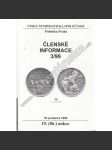 Členské informace 3/99. Česká numismatická společnost (Numismatika, aukční katalog, mj. Nové padělky keltských mincí a českých denárů[keltové]) - náhled