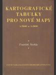 Kartografické tabulky pro nové mapy 1:5000 a 1:2000 - náhled
