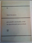 Instrukce pro použití otevřeného ohně na povrchových pracovištích - náhled