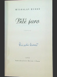 Bílé jaro: podpis autora na titulním listu - náhled