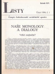 Kompletní ročník dvouměsíčník  listy -časopis československé socialistické opozice -ročník xiv . -1984 - náhled