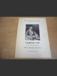 Miroslav Halík 30. 6. 1901-5. 8. 1975. Pamětní list k 10. výročí úmrtí Miroslava Halíka - náhled