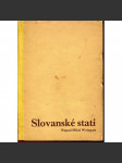 Slovanské stati [výbor z článků z oboru slovanské jazykovědy a slavistiky] - náhled