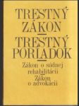 Trestný zákon trestný poriadok Zákon o súdnej rehabilitácii - náhled