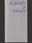 Kapitolky zo štylistiky - náhled