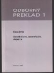 Odborný preklad 1 ekonómia stavebníctvo - náhled