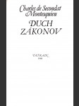 Duch zákonov - náhled