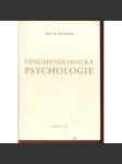 Fenomenologická psychologie - náhled