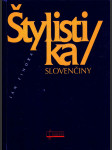 Štylistika slovenčiny - náhled