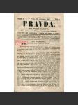 Pravda. Politický časopis, očník I., číslo 1-6 a 12-17/1867 (levicová literatura, noviny, časopis) - náhled