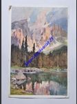 COMPTON Edward Harrison (1881-1960) - Der Karersee an der Dolomitenstrasse mit Latemar . Tirol - náhled