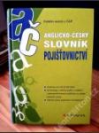 Anglicko-český slovník pojišťovnictví - náhled