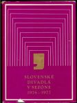 Slovenské divadlá v sezóne 1976-1977 - náhled