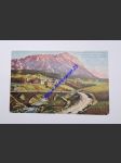 Cortina d´Ampezzo verso Punta Nera ( m. 2712 ) e Antelao ( m. 3269 ) col ponte sulla Strada Dolomiti - náhled