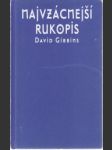 Najvzácnejší rukopis - náhled