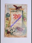 Fröhliche Pfingsten ! - Litho Glückwunsch Pfingsten, Kalender, 26 Mai Sonntag, Maikäfer, Paare, Radfahrer, DA - náhled