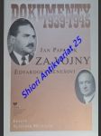 Ján papánek za vojny edvardovi benešovi - dokumenty 1939 - 1945 - náhled