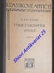 Výbor z tacitových annálů (i.-ii., části knih iii.-vi.) - část i. úvod a text - část ii. poznámky . - část ii. - tacitus cornelius - náhled